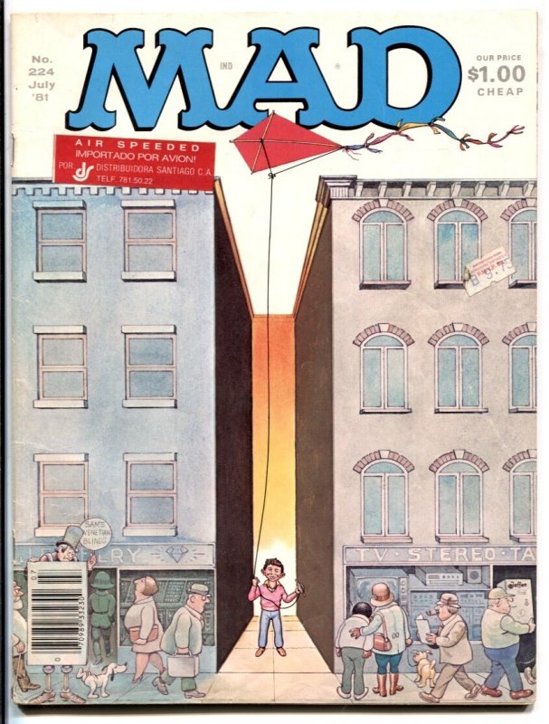 Mad Magazine #224 (EC Comics, 1981), raw comic book in VG condition — front cover