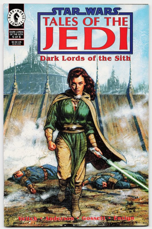 Star Wars: Tales of the Jedi - Dark Lords of the Sith #5 (Dark Horse Comics, 1995), raw, ungraded comic book — front cover