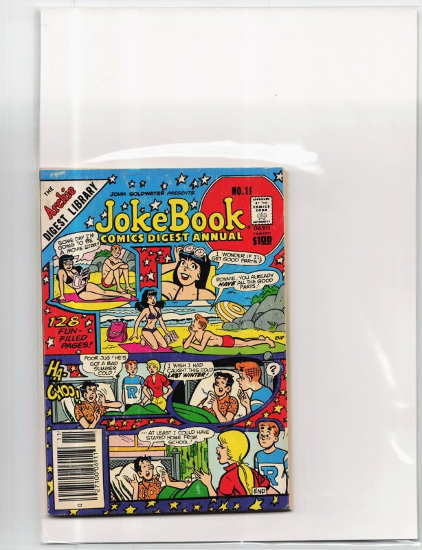 Joke Book Comics Digest Annual #11 (Archie Comics, 1983), raw, ungraded comic book — front cover