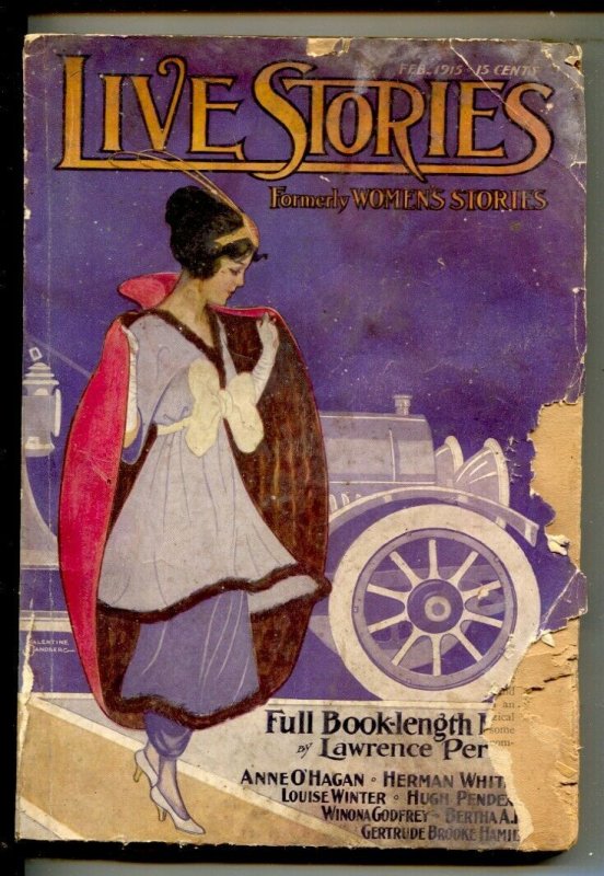 Live Stories 2/1915-3rd Issue After Title Change-GGA Cover by Valentine Sandb..., raw, ungraded comic book — front cover