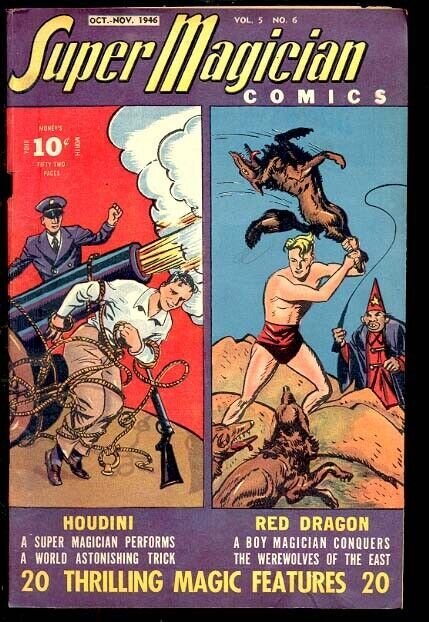 Super Magician Vol. 5 #6, raw comic book in VF condition — front cover