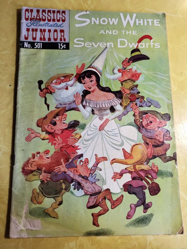 Classics Illustrated Junior #501 (1953), raw, ungraded comic book — front cover