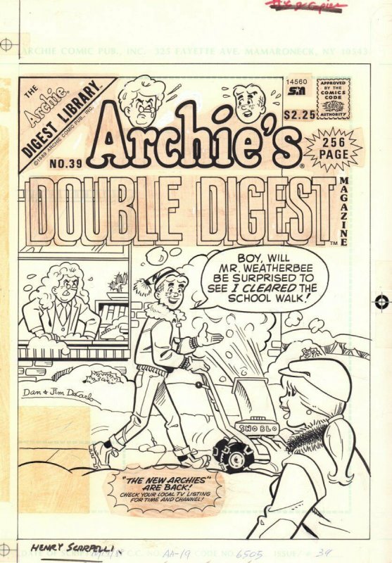 Archie's Double Digest Magazine #39 (1989), raw, ungraded comic book — front cover
