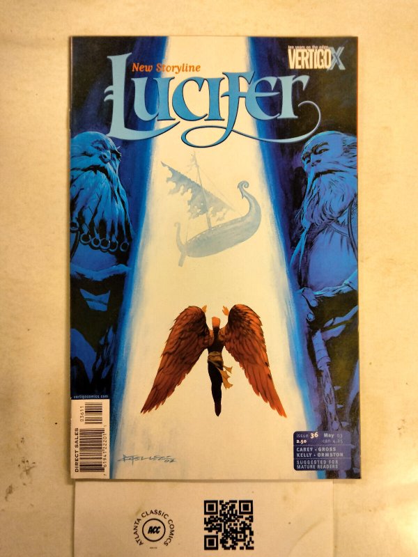 Lucifer #36 (DC Comics), raw comic book in NM condition — front cover