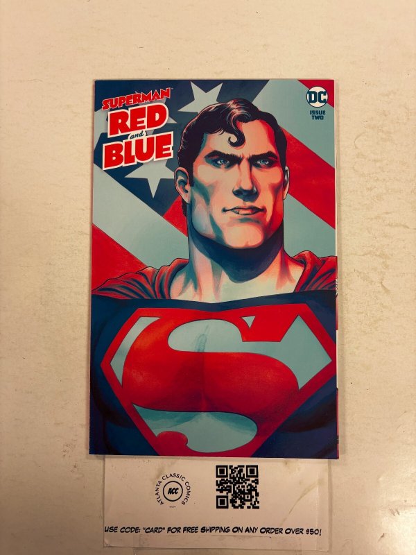 Superman Red and Blue #2 (DC Comics, 2021), raw comic book in NM condition — front cover