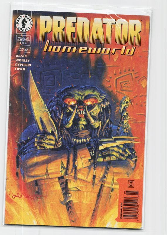 Predator: Homeworld #4 (Dark Horse Comics, 1999), raw, ungraded comic book — front cover