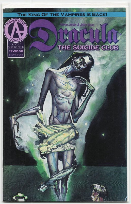 Dracula: The Suicide Club #2 (1992), raw, ungraded comic book — front cover