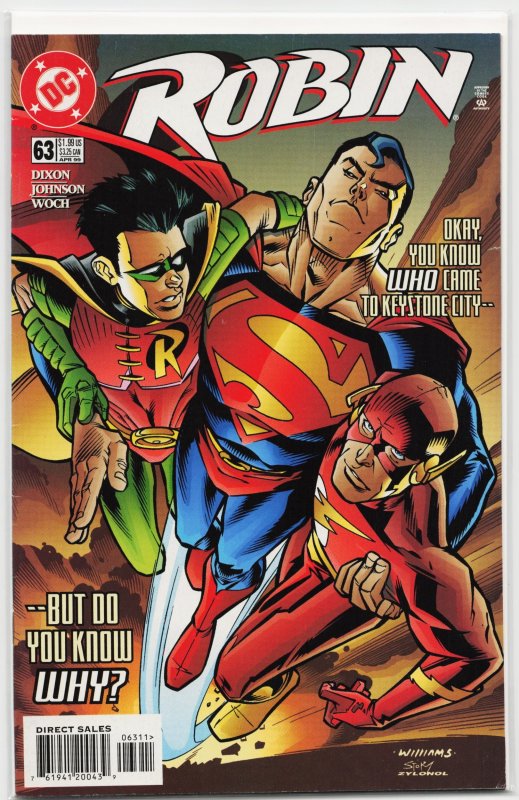 Robin #63 (DC Comics, 1999), raw, ungraded comic book — front cover
