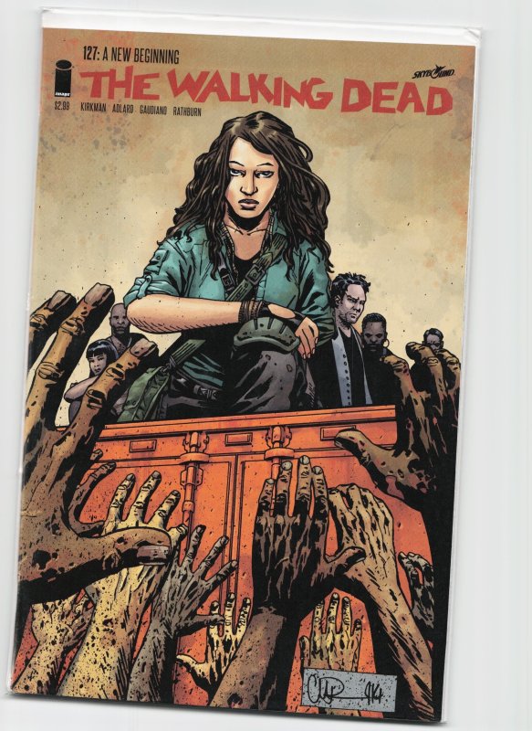 The Walking Dead #127 (Image Comics, 2014), raw, ungraded comic book — front cover