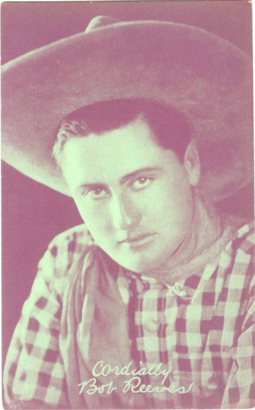 Bob Reeves Western Film Star Arcade Card 1920's-"Save Your Coupons" Arcade Ca..., raw, ungraded comic book — front cover
