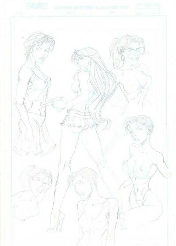 Sexy Babe #6, raw, ungraded comic book — front cover