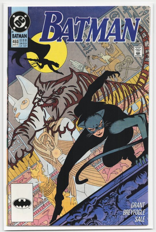 Batman #460 (DC Comics, 1991), raw, ungraded comic book — front cover