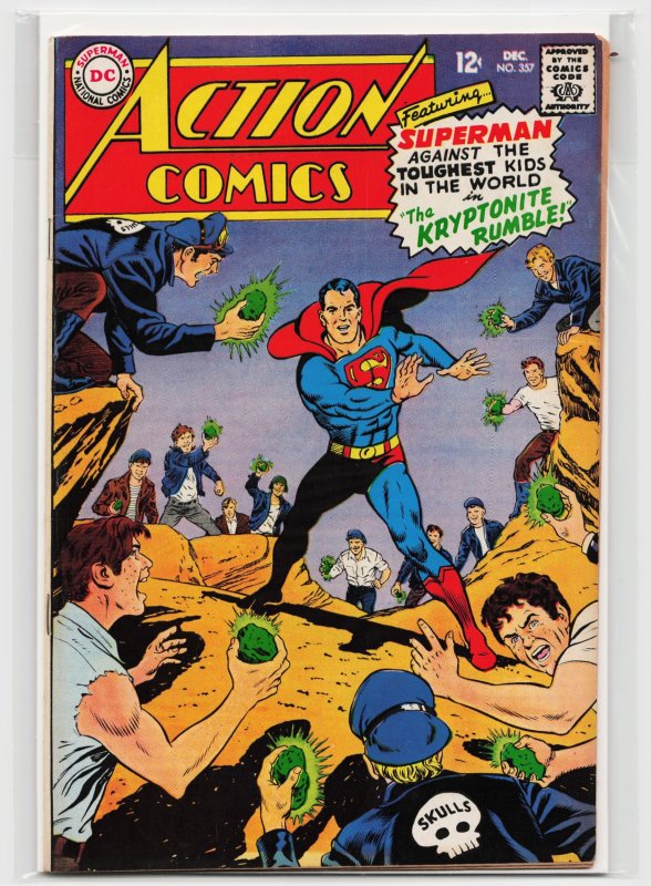 Action Comics #357 (DC Comics, 1967), raw, ungraded comic book — front cover