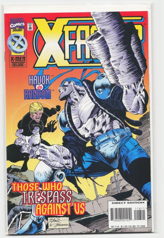X-Factor #118 (Marvel Comics, 1996), raw, ungraded comic book — front cover