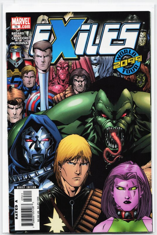 Exiles #75 (2006), raw, ungraded comic book — front cover