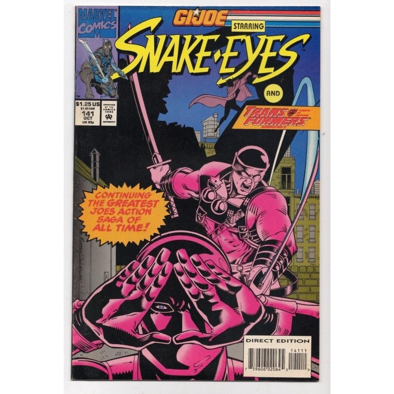 G.I. Joe a Real American Hero #141 (Marvel Comics, 1993), raw comic book in VF 8.0 condition — front cover