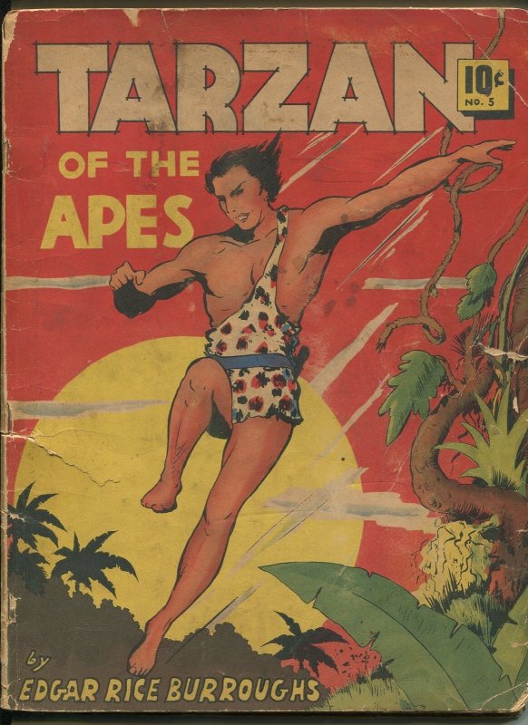 Tarzan of the Apes #5 (Dell Comics, 1939), raw comic book in FR condition — front cover