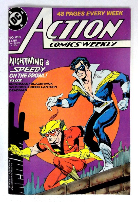 Action #618 (DC Comics, 1988), raw comic book in NM- condition — front cover