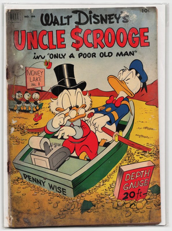 Four Color #386 (Dell Comics, 1952), raw, ungraded comic book — front cover