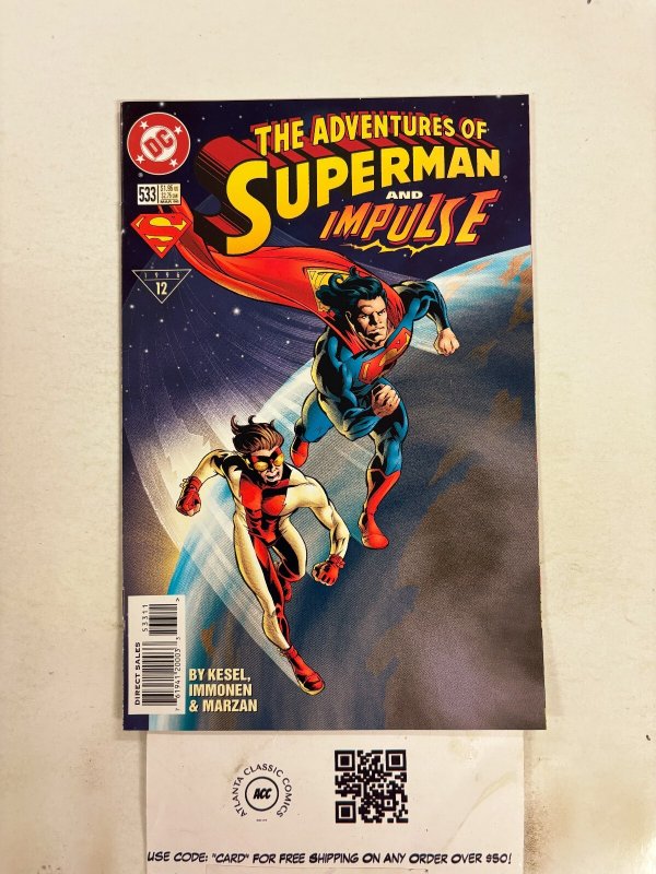 The Adventures of Superman #533 (DC Comics, 1996), raw comic book in NM condition — front cover