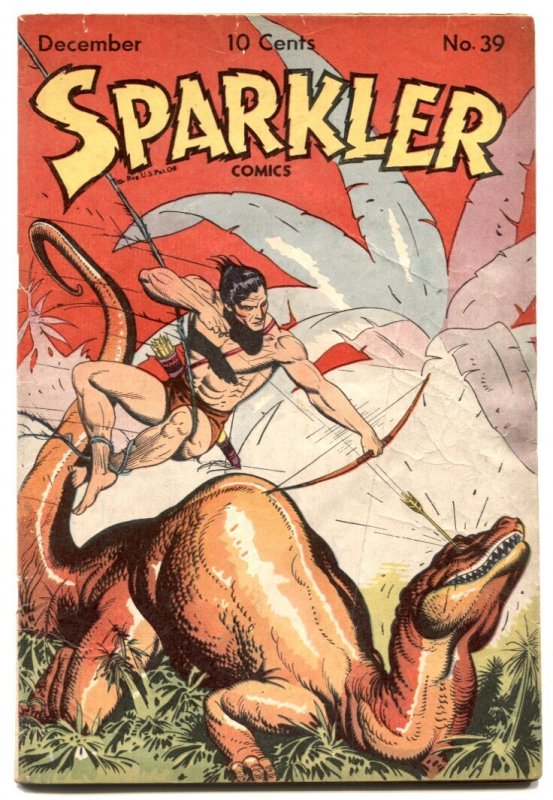 Sparkler #39 (1944), raw, ungraded comic book — front cover