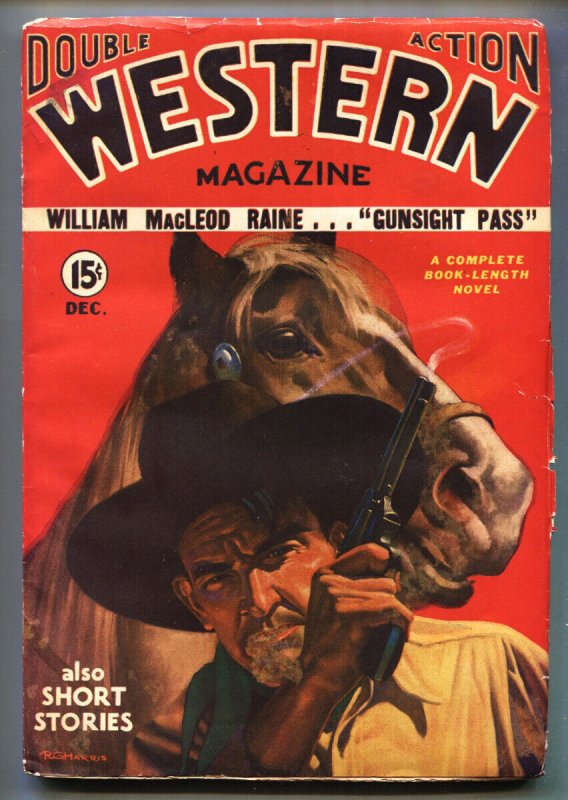 Pulp: Double Action Western #3 (1934), raw, ungraded comic book — front cover