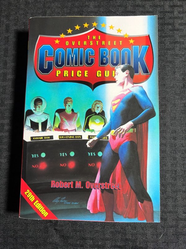 1999 Overstreet Comic Book Price Guide #29 (1999), raw comic book in FN+ 6.5 condition — front cover