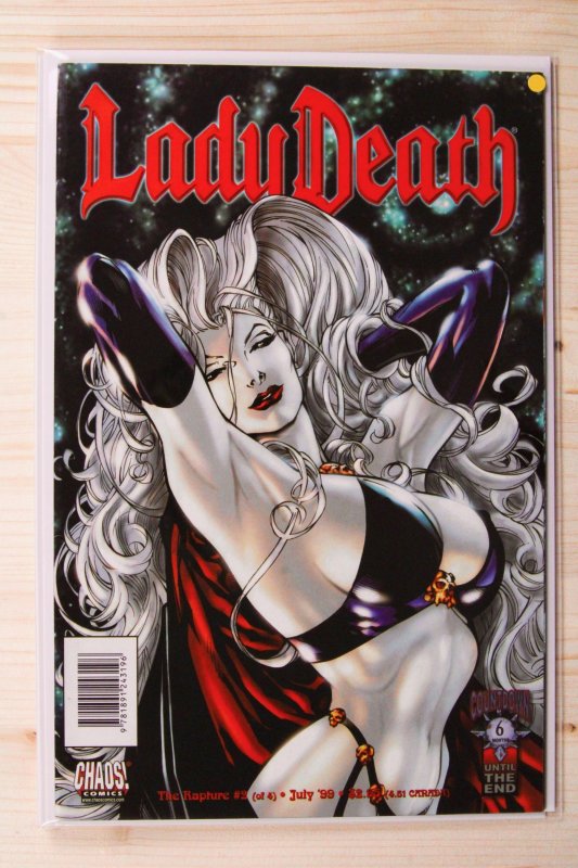Lady Death: The Rapture #2 (1999), raw comic book in NM 9.4 condition — front cover