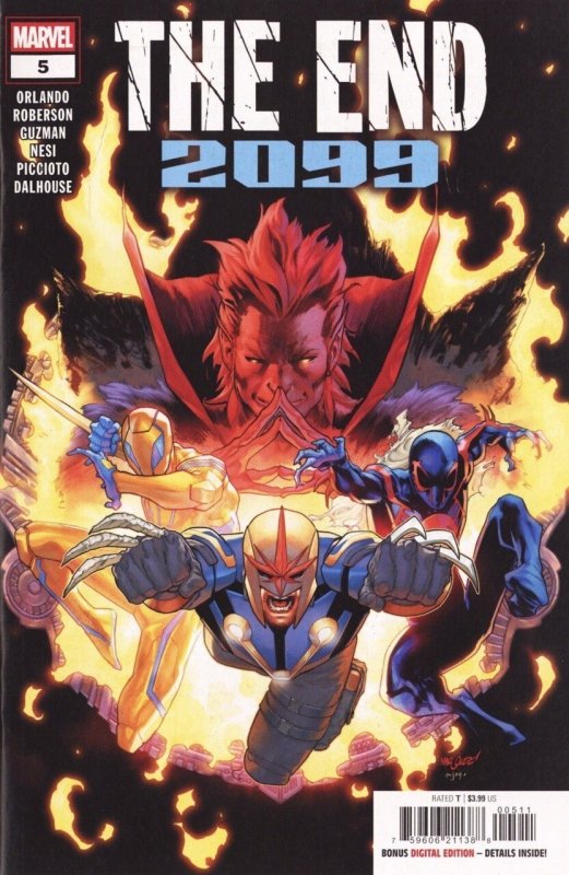 The End 2099 #5 (Marvel Comics, 2026), raw, ungraded comic book — front cover