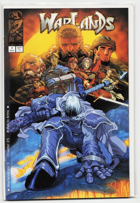 Warlands #5 (Image Comics, 2000), raw, ungraded comic book — front cover