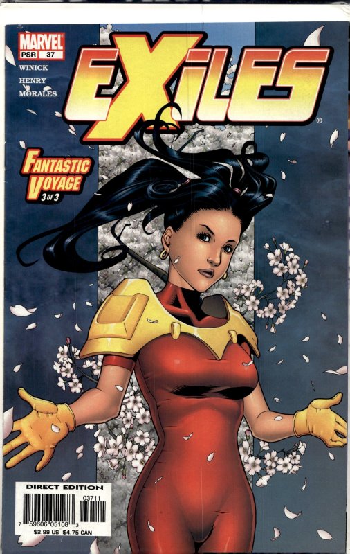 Exiles #37 (2004), raw, ungraded comic book — front cover