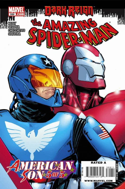 Amazing Spider-Man #599 (Marvel Comics, 1963), raw comic book in NM condition — front cover