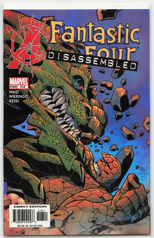Fantastic Four #518 (Marvel Comics, 2004), raw, ungraded comic book — front cover