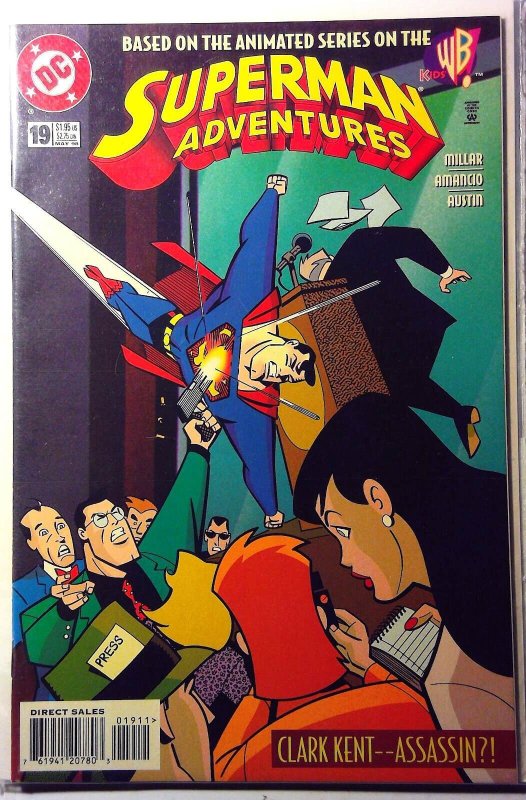 Superman Adventures #19 (DC Comics, 1998), raw, ungraded comic book — front cover