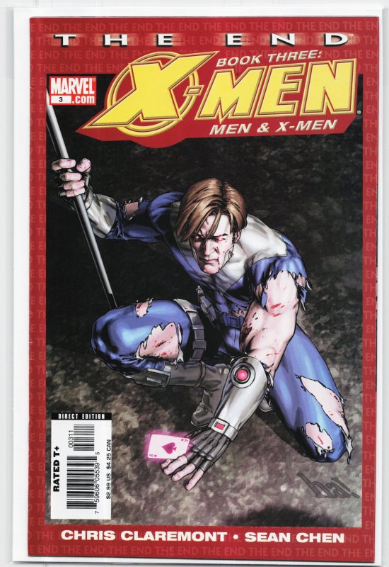 X-Men: The End: Book 3: Men & X-Men #3 (Marvel Comics, 2006), raw, ungraded comic book — front cover