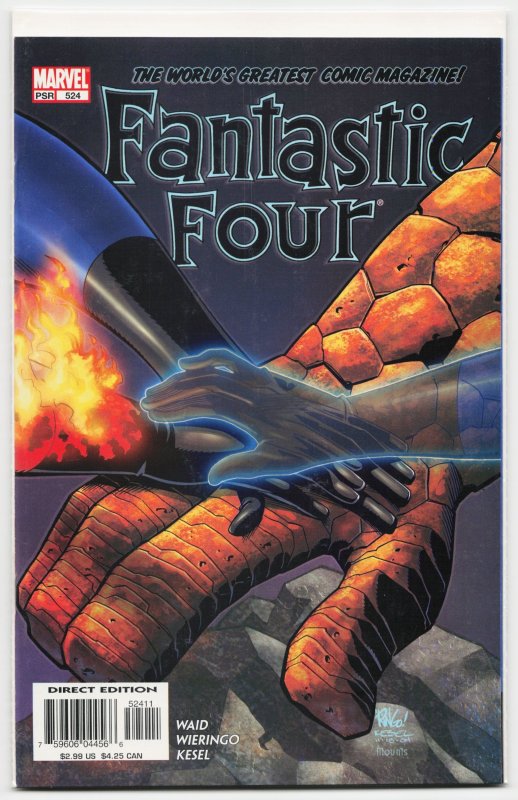 Fantastic Four #524 (Marvel Comics, 2005), raw, ungraded comic book — front cover