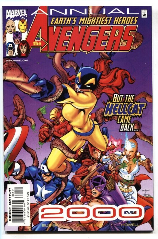 Avengers Annual #2000 (Marvel Comics, 2000), raw comic book in NM- condition — front cover
