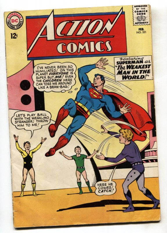 Action Comics #321 (DC Comics, 1965), raw, ungraded comic book — front cover