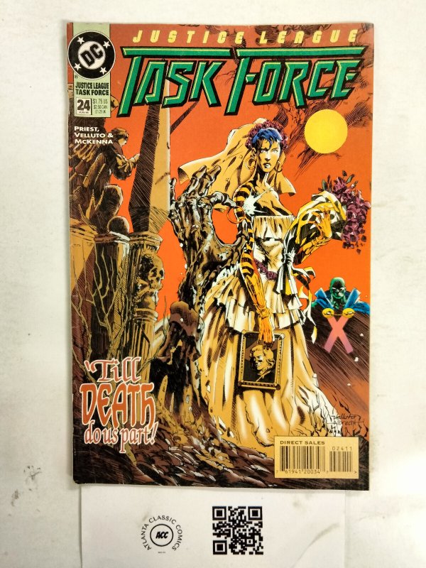 Justice League Task Force #24 (DC Comics), raw comic book in VF condition — front cover