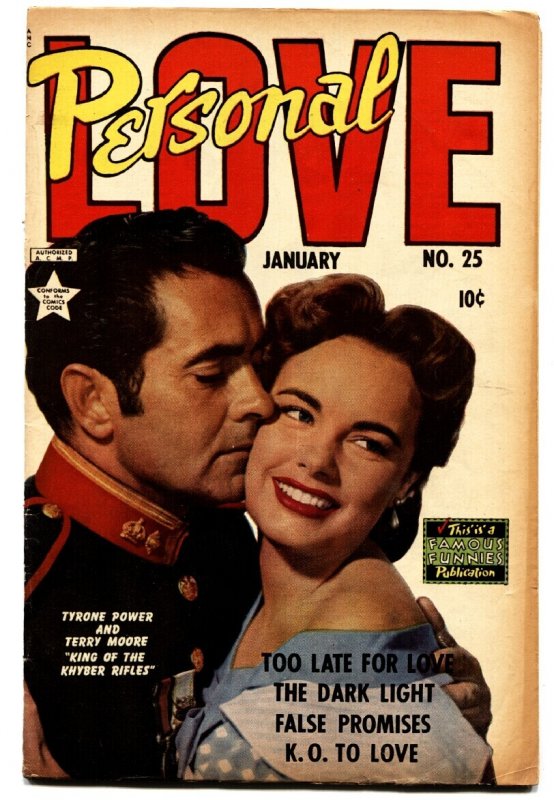 Personal Love #25 (1954), raw comic book in VF- condition — front cover