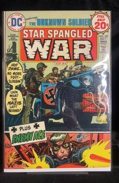 Star Spangled War Stories #182 (DC Comics, 1974), raw, ungraded comic book — front cover