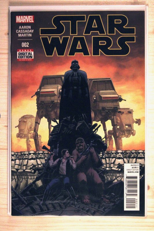Star Wars #2 (Marvel Comics, 2015), raw comic book in NM+ 9.6 condition — front cover