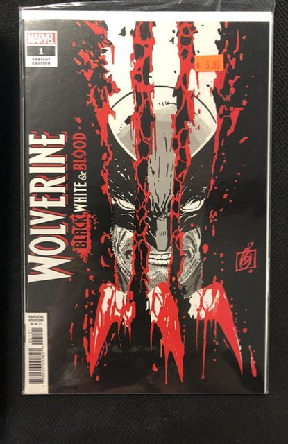 Wolverine: Black, White & Blood #1 (Marvel Comics, 2021), raw, ungraded comic book — front cover