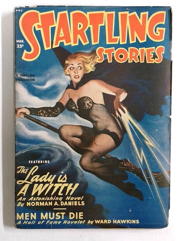 Startling Stories- March 1950-Spicy Witch Cover Art-Rare Pulp Magazine (1950), raw, ungraded comic book — front cover