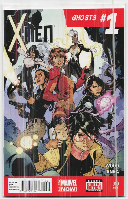X-Men #10 (Marvel Comics, 2014), raw, ungraded comic book — front cover
