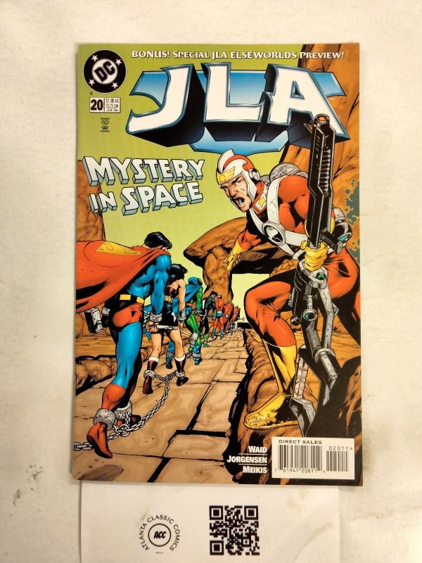 JLA #20 (DC Comics), raw comic book in NM condition — front cover