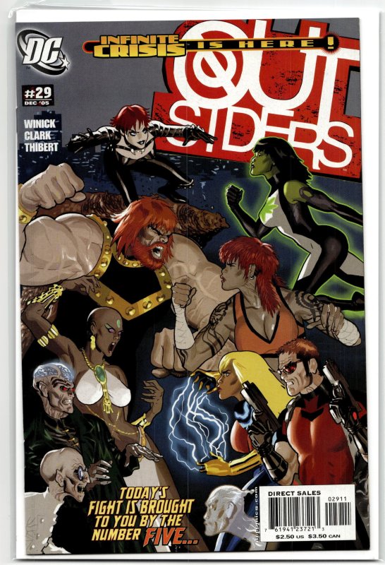 Outsiders #29 (2005), raw, ungraded comic book — front cover