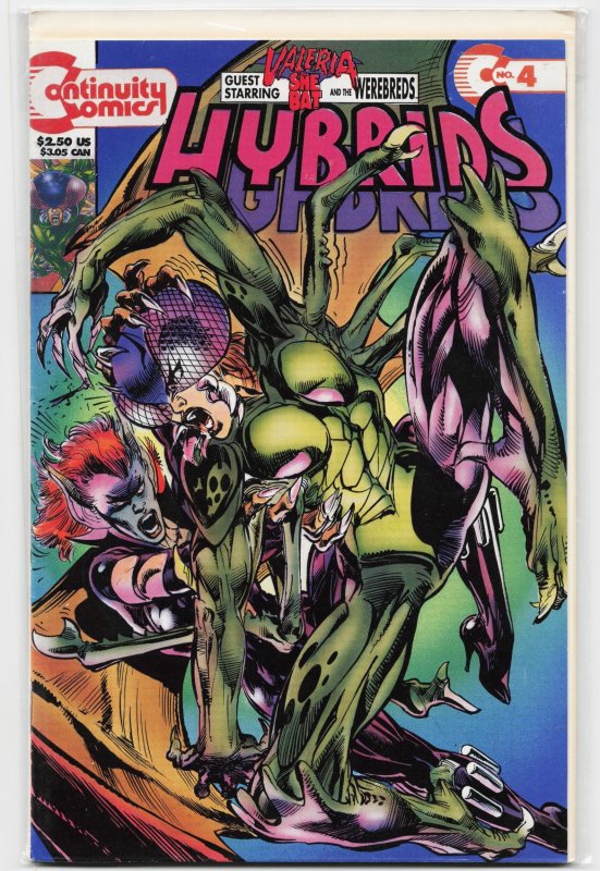 Hybrids: The Origin #4 (1993), raw, ungraded comic book — front cover