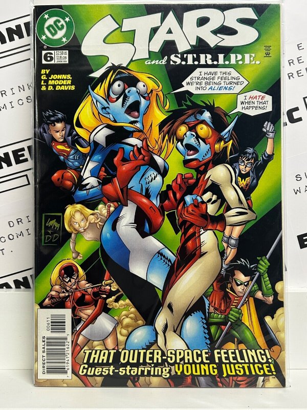 Stars and S.t.r.i.p.e #6 (1999), raw, ungraded comic book — front cover