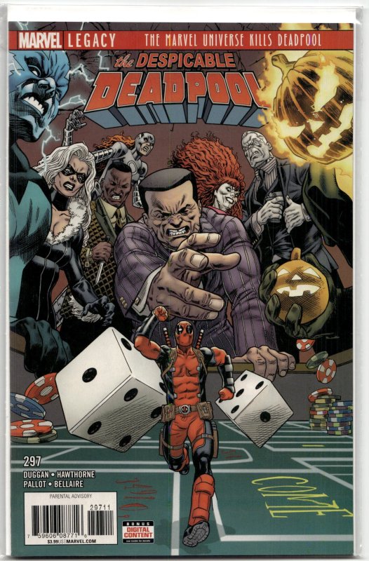 Despicable Deadpool #297 (Marvel Comics, 2018), raw, ungraded comic book — front cover